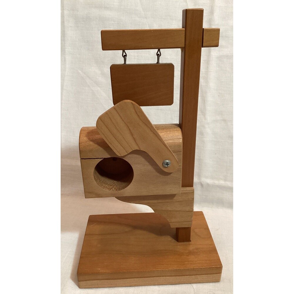 Mailbox Wood Postage Stamp Dispenser Handcrafted Add Address House Warming Gift